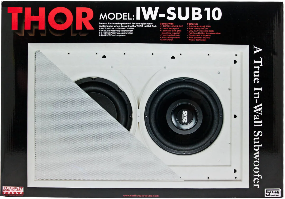 Earthquake IW-Sub10 Caissons de basses encastrables