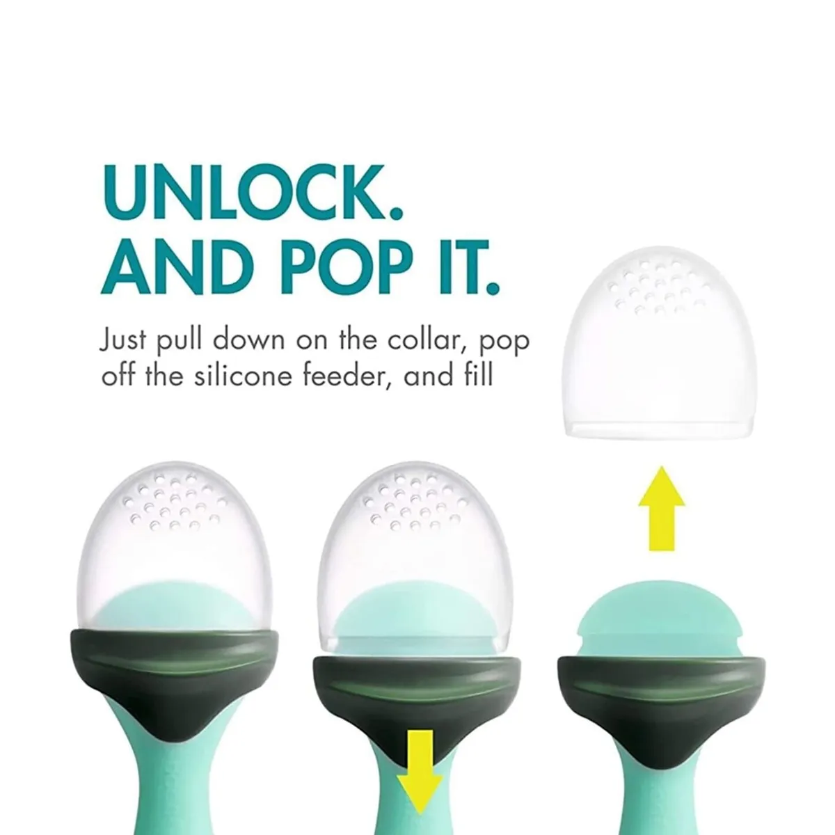 Boon Tétine Alimentaire en Silicone Pulp - Vert