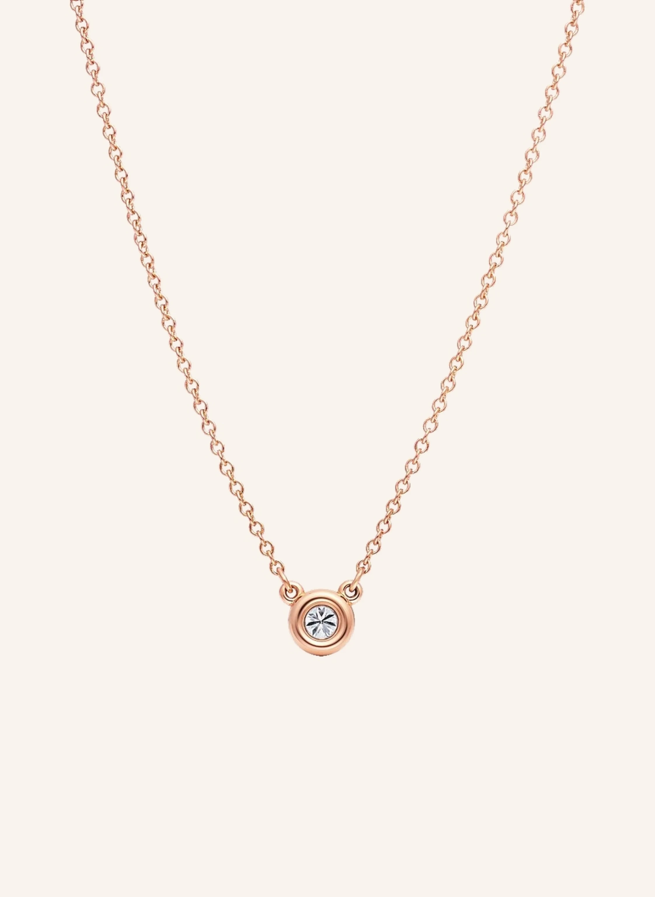 TIFFANY & Co. Elsa Peretti® Diamonds by the Yard® HALSKETTE aus 18 Karat Roségold