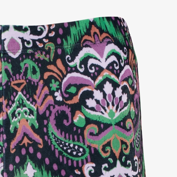 TwoDay dames velours flared broek met print