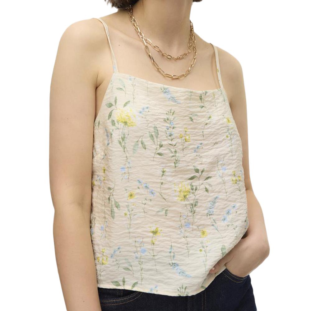 Vero Moda Top Beige à Motif Femme Vero Moda Josie