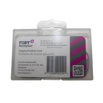 Foby+ multiplaat bevestigingsrozet 36mm 20 stuks