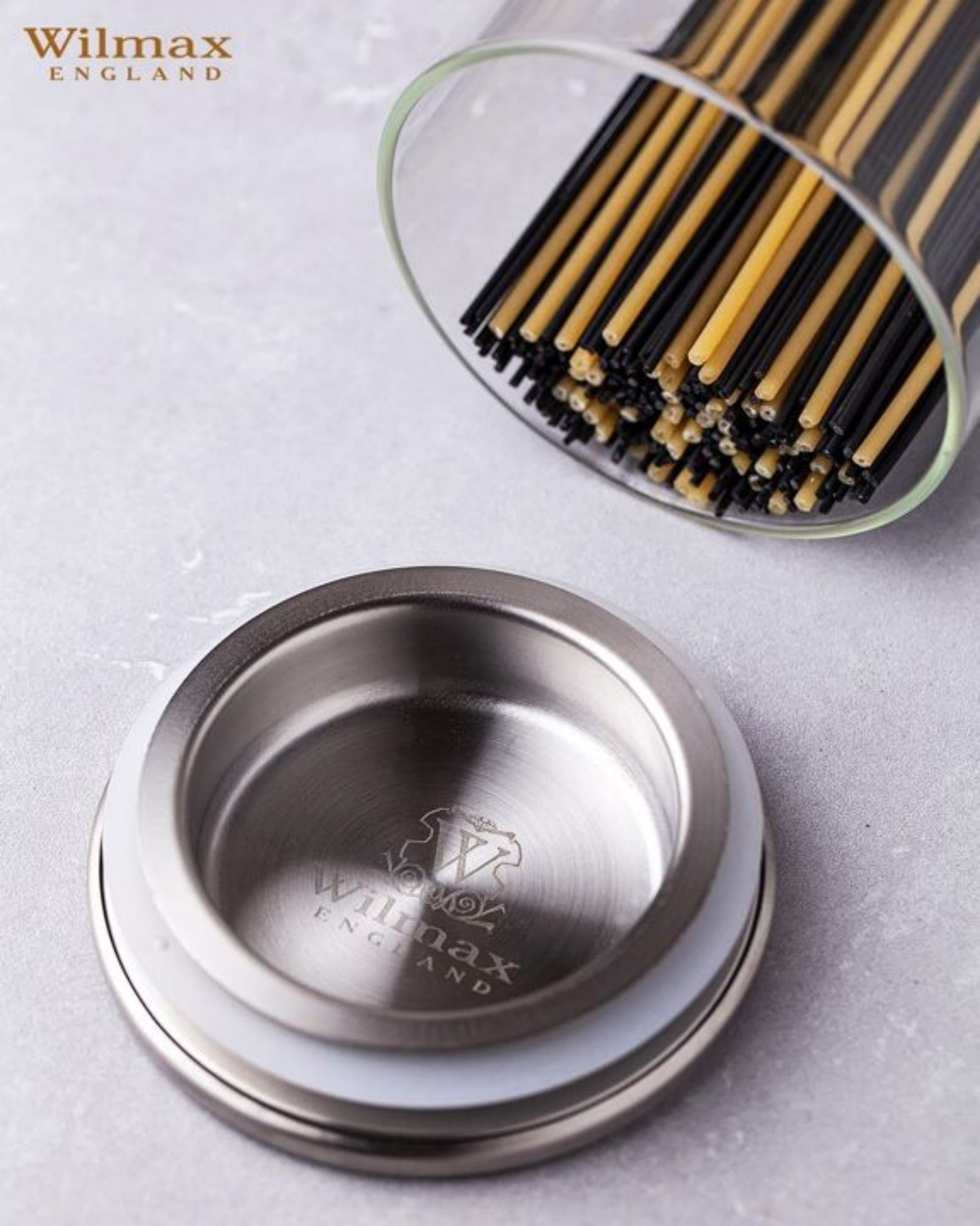 Formschöne Vorratsdose aus Borosilikatglas – 1500 ml, mit Edelstahldeckel und Silikoneinlage, ideal für Lebensmittelaufbewahrung