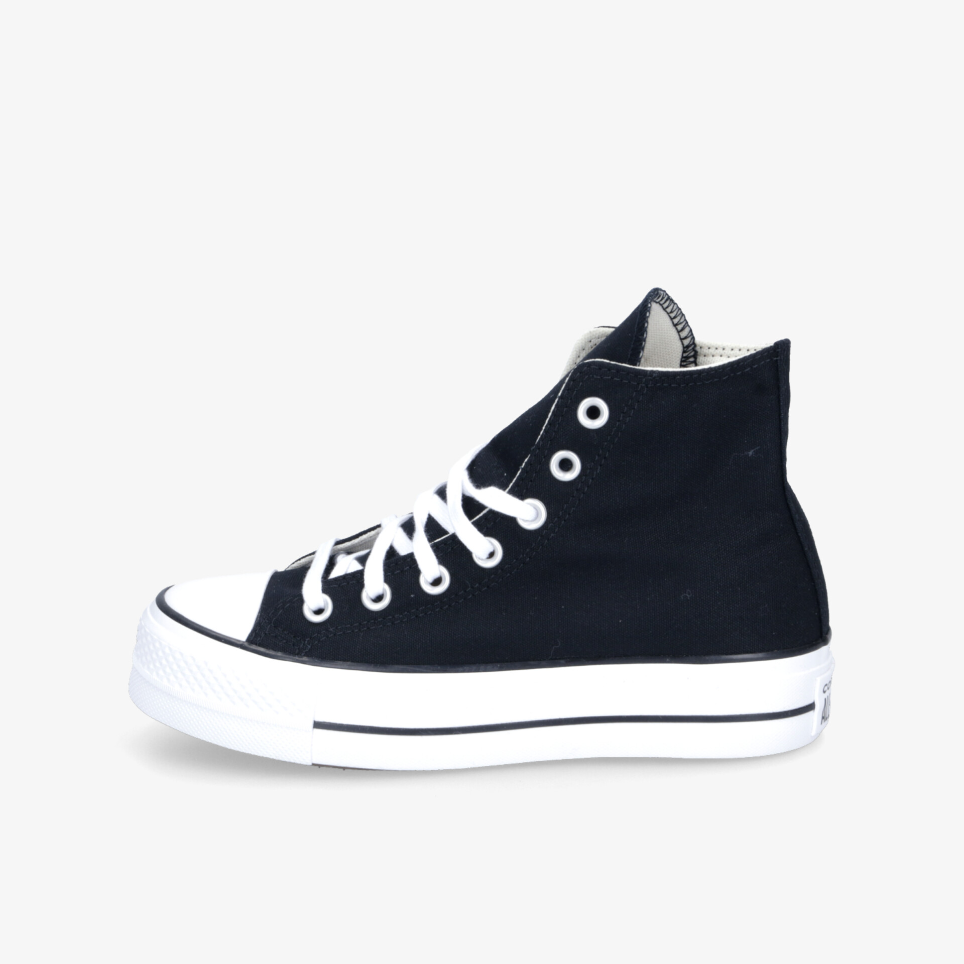 CONVERSE Platform Unisex Leinenschuhe schwarz