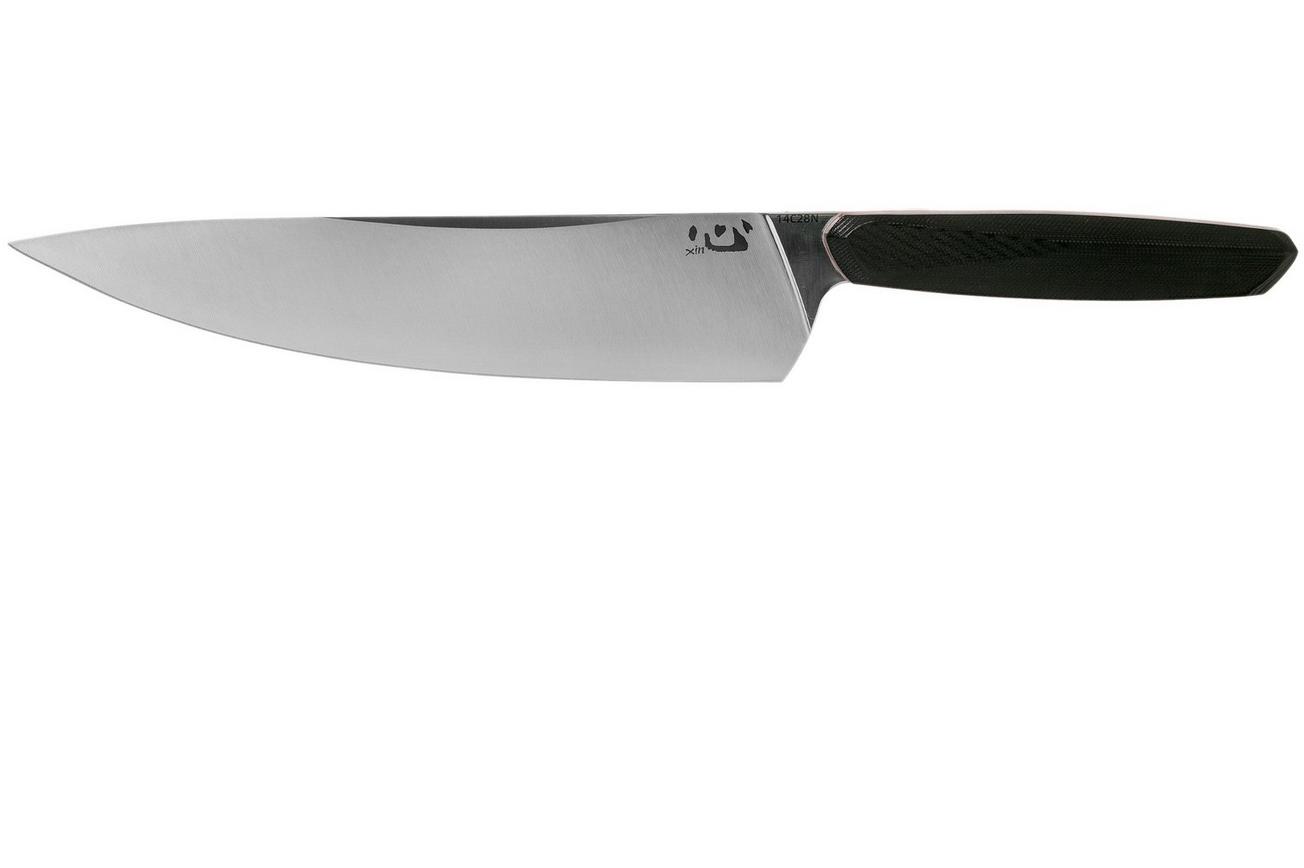 Xin Cutlery XinCore XC124 Black G10, Red Liners, Satin, koksmes, 21,5 cm