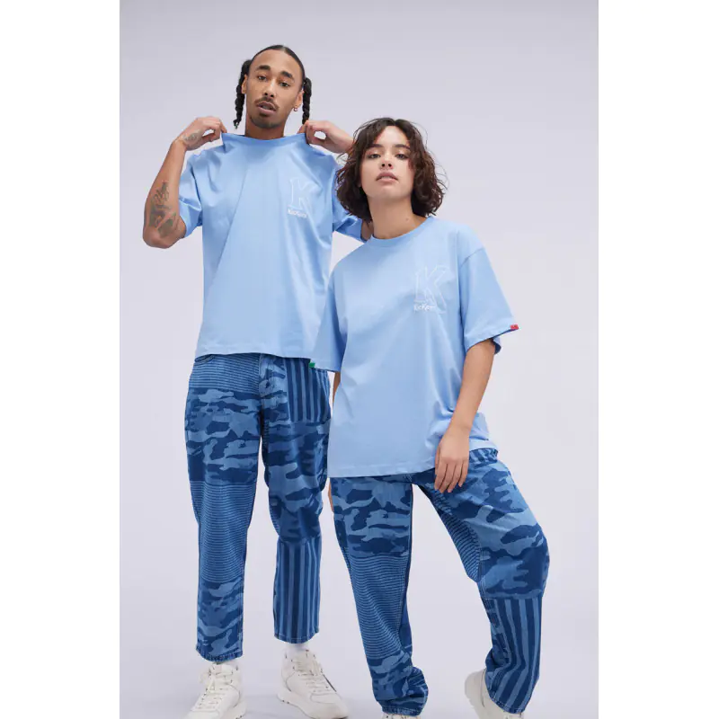 ORGANIC BIG K T-SHIRT BLEU CLAIR TS MANCHE COURTE Coton biologique No Gender