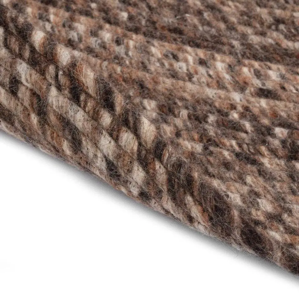 Interieur05 rond vloerkleed Gapo donkerbruin - 220 x 220 cm