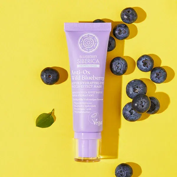 Máscara para Olhos Natura Siberica Blueberry Siberica com Efeito Hidratante Super Hidratante 30 ml