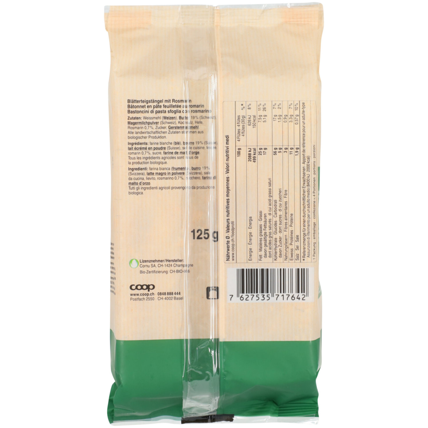 Naturaplan Bio Flûtes Rosmarin