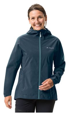 Veste de Pluie VTT Femme Vaude Moab II Bleu