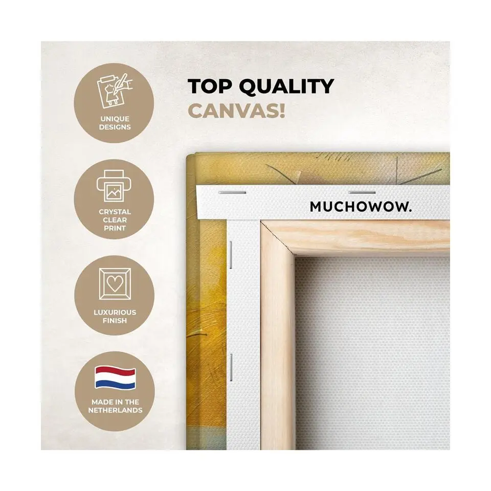 MuchoWow Canvas Schilderij 90x60cm Kunst Abstract Modern