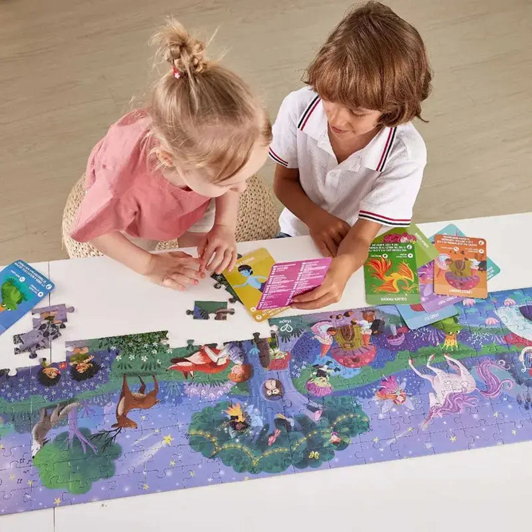 Hape vloerpuzzel magic forest glow in the dark - 210 stukjes