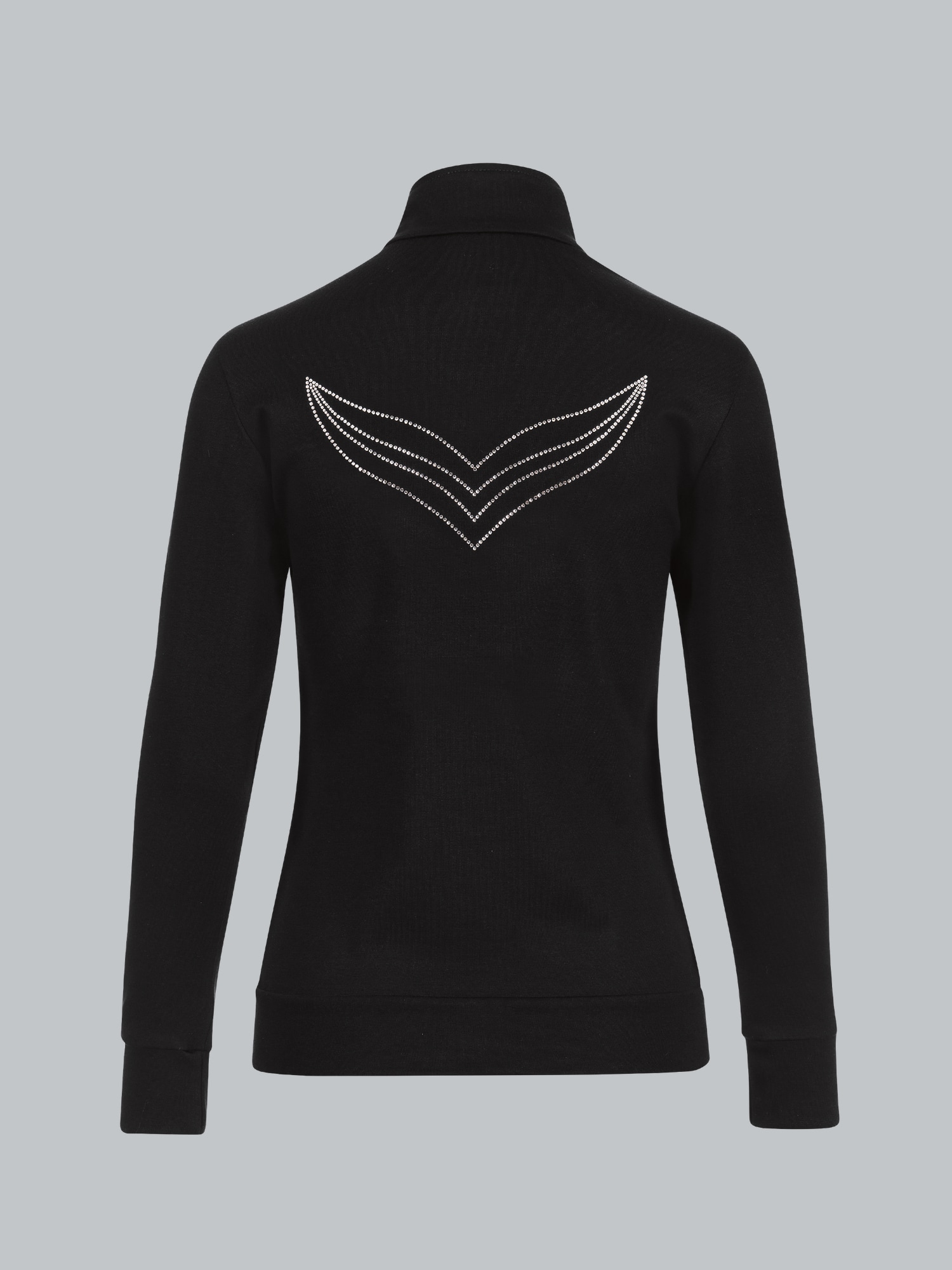 Jacke mit Kristallsteinen Schwarz
