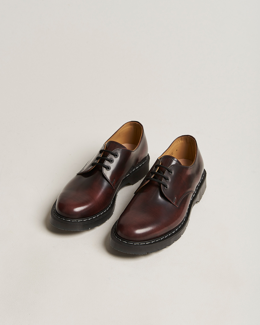 Solovair 3 Eye Gibson Shoe Burgundy Shine