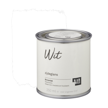 Karwei binnenlak zijdeglans wit 250 ml