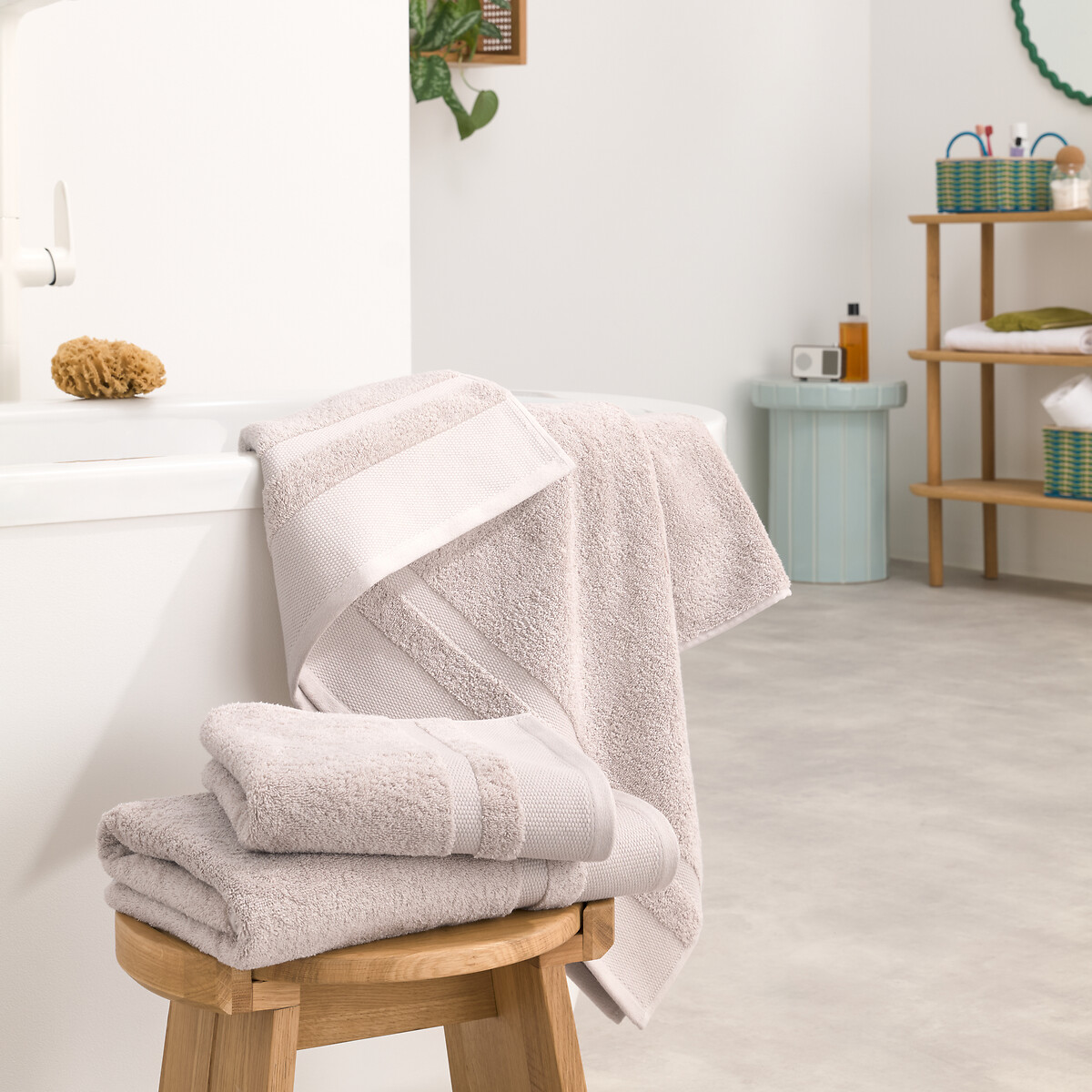 LA REDOUTE INTERIEURS<br>Toalha de algodão penteado 600g/m2, Kheops