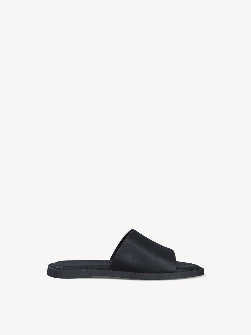Leren Slipper - zwart