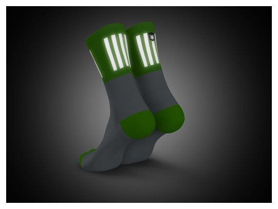 Chaussettes running Incylence High-Viz V3 Vert fluo