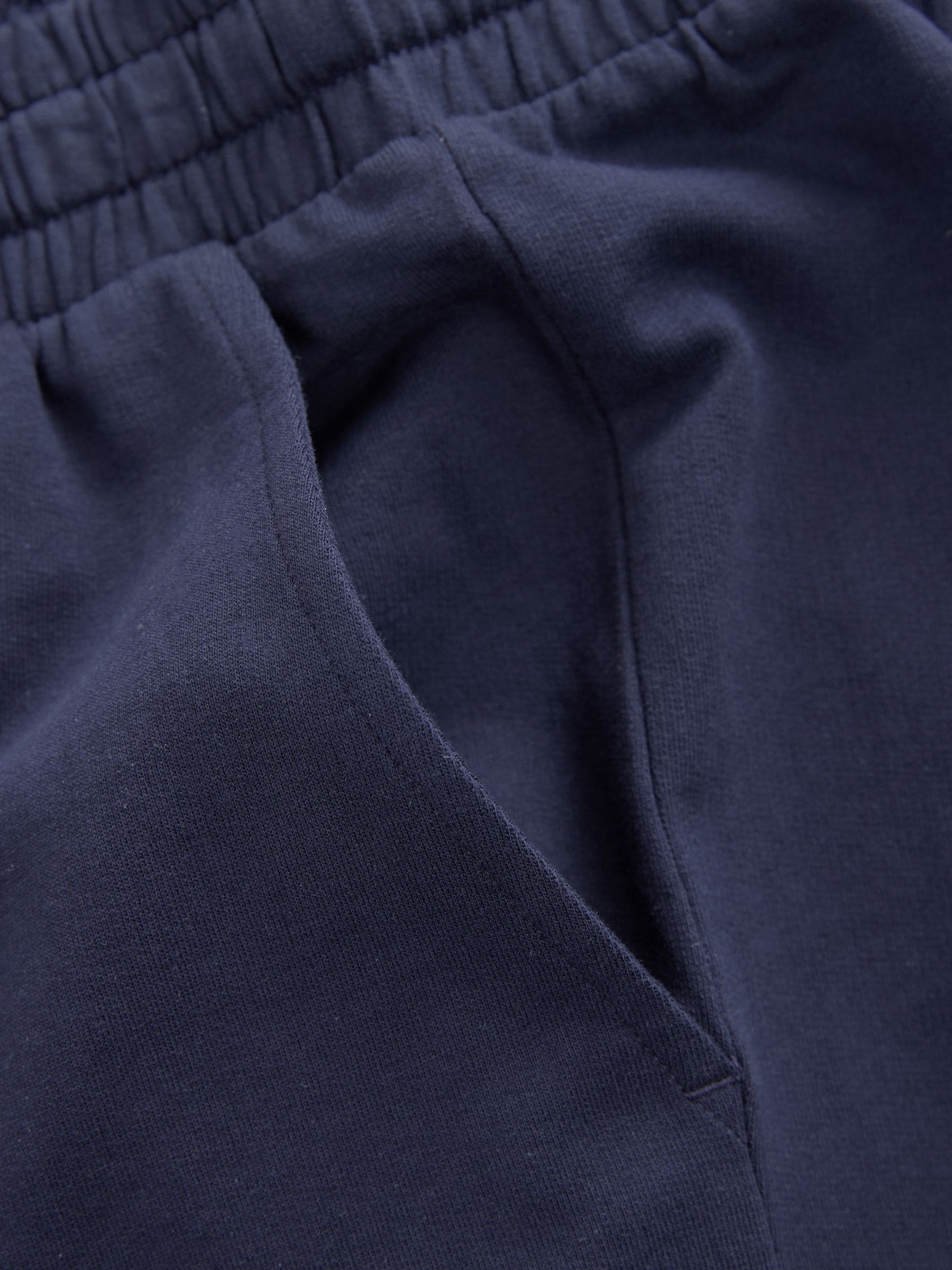 Zwart/marineblauw - Set van 2 lichtgewicht 100% katoenen joggershorts