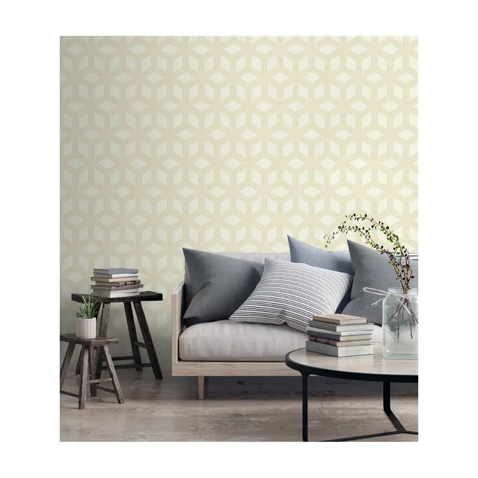 Dutch Wallcoverings - Galactik dessin lichtbeige - 0,53x10,05m