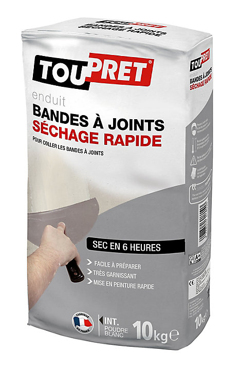 Enduit bande à joint Rapide en poudre Toupret 10kg
