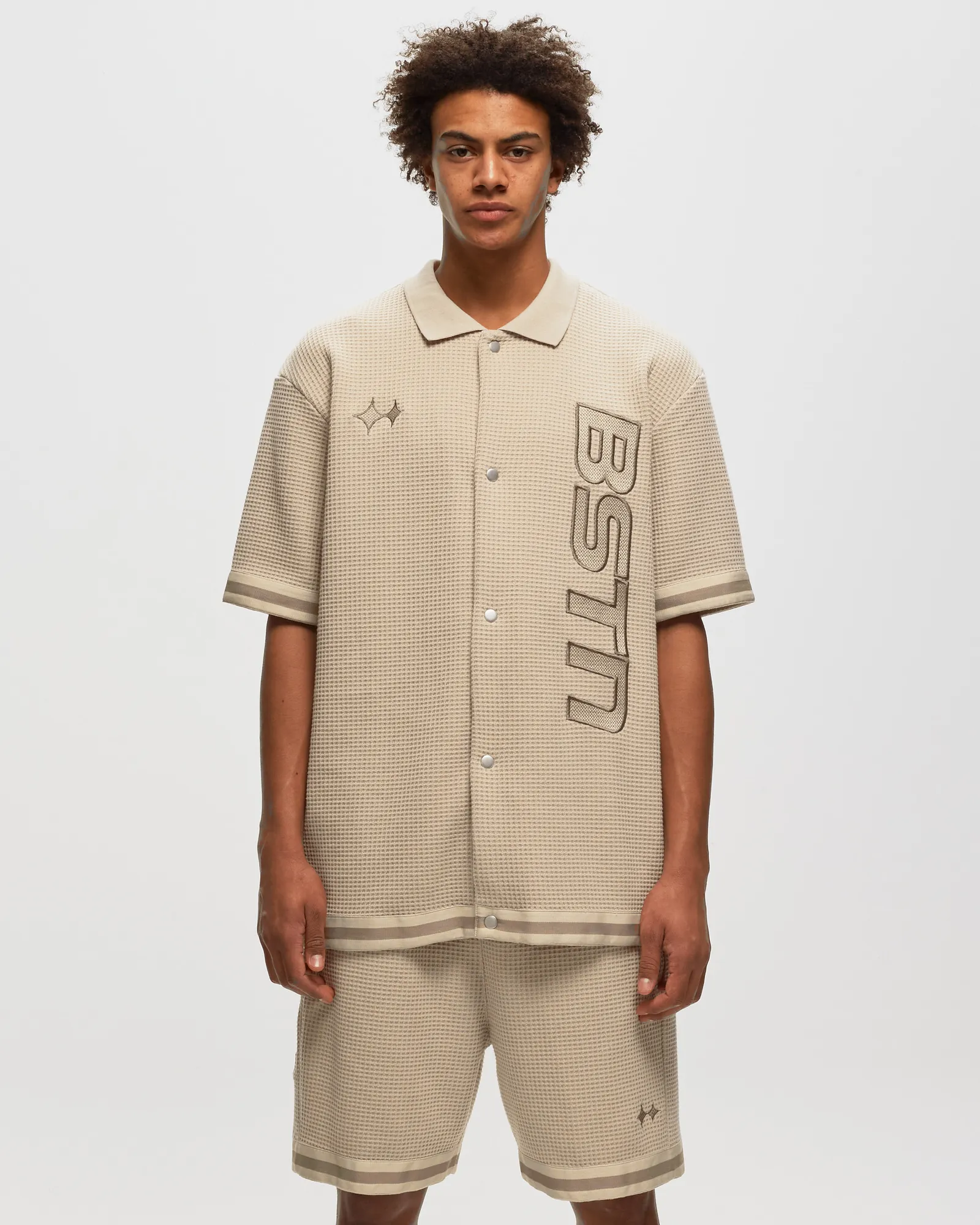 BSTN Brand Warmup Waffle Light Polo Shirt