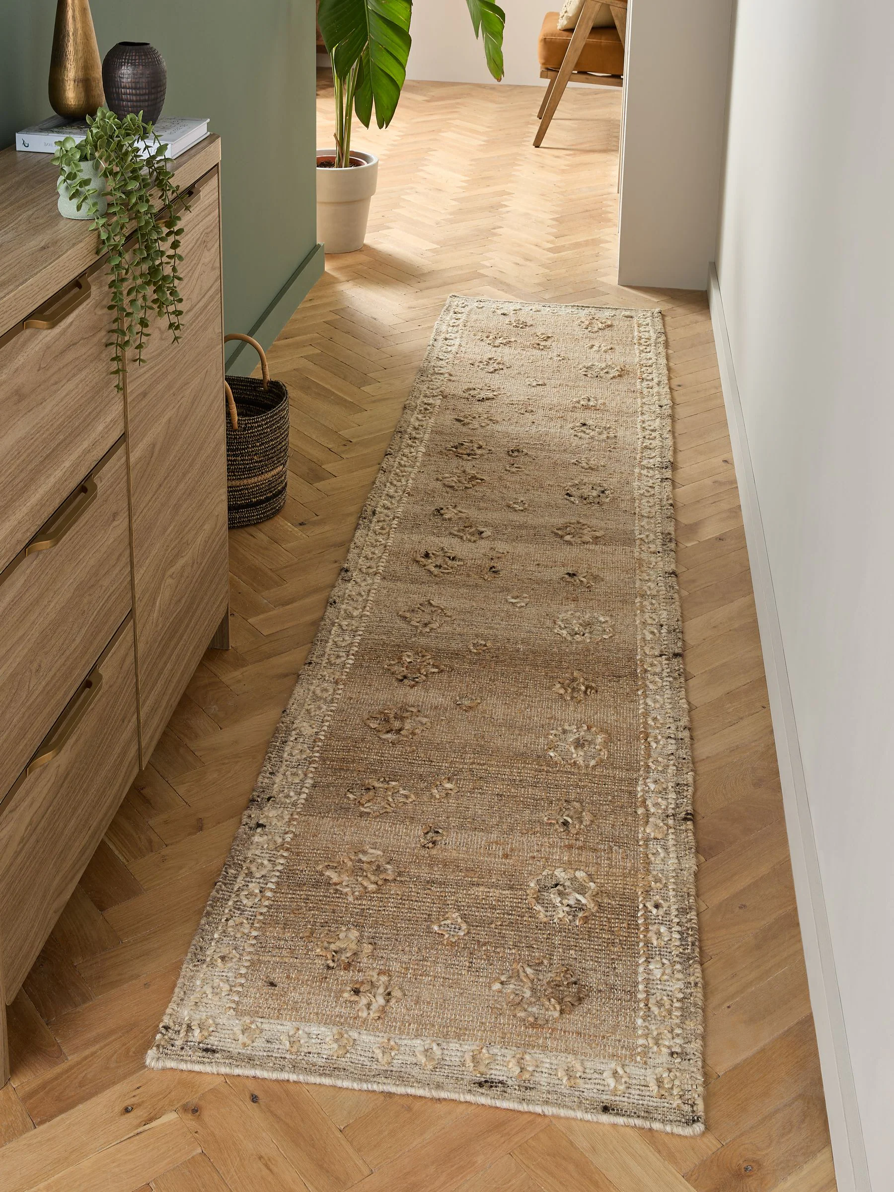 Jute Rowan Oosterse plat geweven loper