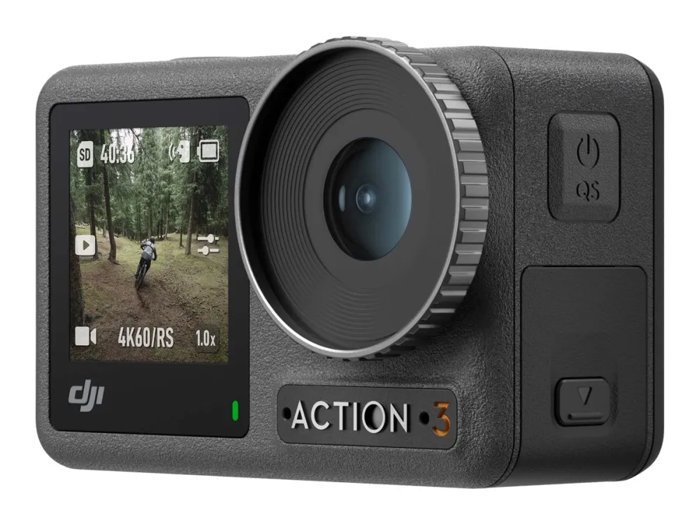 DJI Osmo Action 3 - Adventure Combo - action-kamera - 4K / 120 fps - Wi-Fi, Bluetooth - undervands op til 16 m
