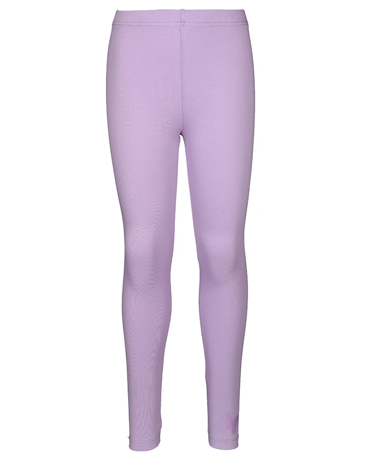 Leggings LYNFORD mit Glitzer-Schmetterling in flieder