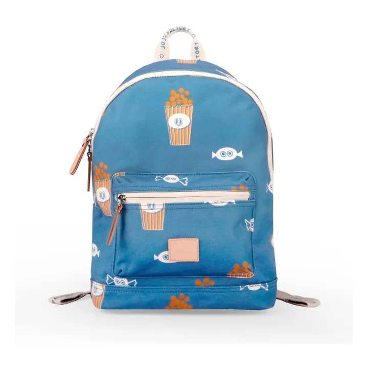 JOJO FACTORY Sac à Dos Popcorn | Bleu