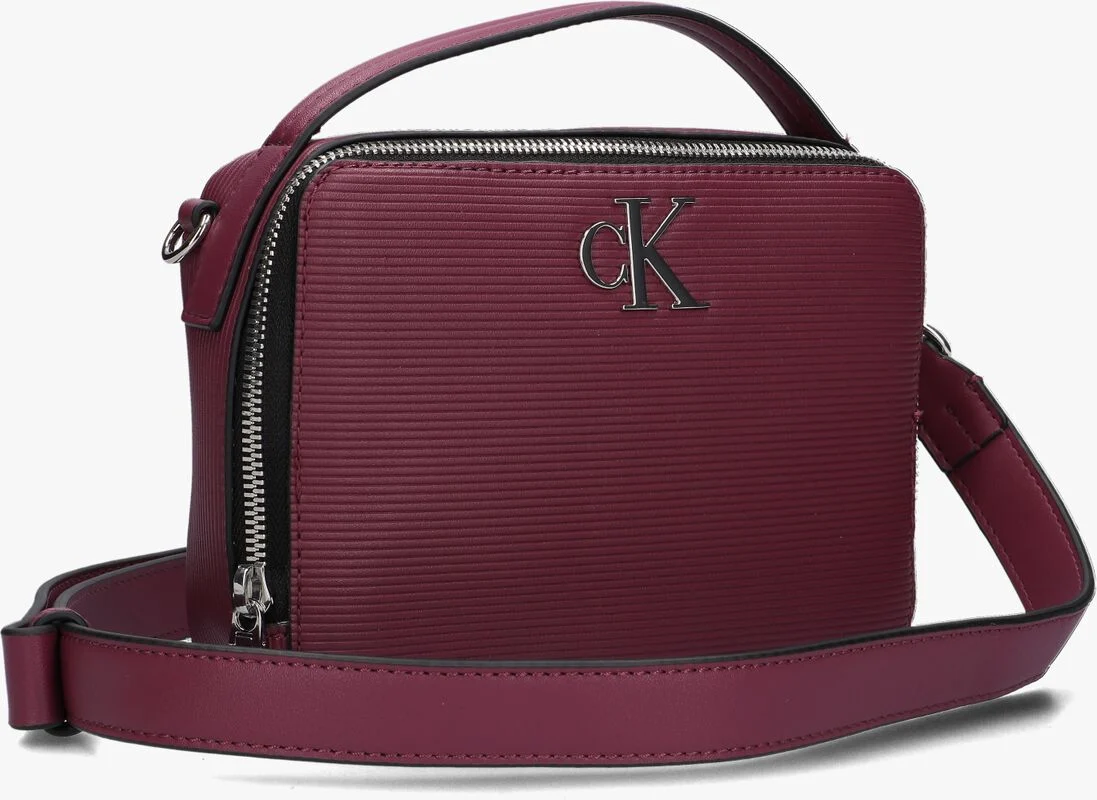 CALVIN KLEIN paarse calvin klein schoudertas minimal monogram camera bag18 t