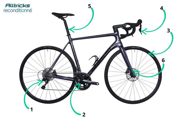 Vélo de Route Massi Team Race Shimano Tiagra 10V 700mm Violet 2023 - Produit Reconditionné