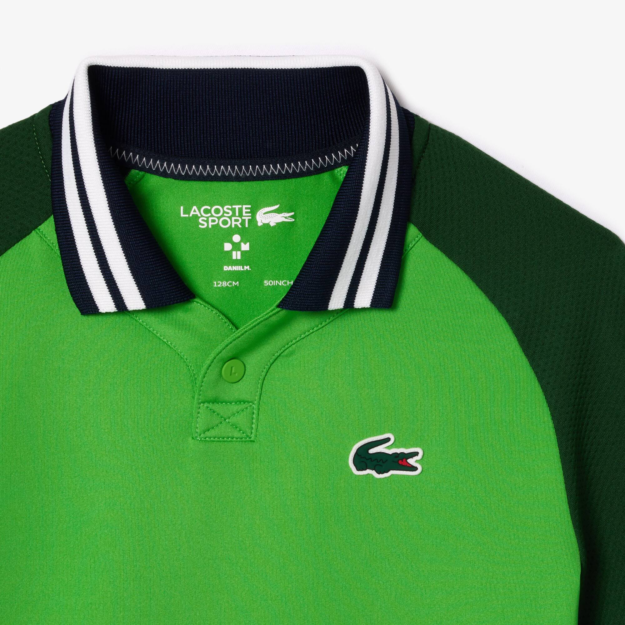 LACOSTE SPORT x Daniil Medvedev Poloshirt aus Jersey Poloshirts - Grün - Lacoste - Jungen