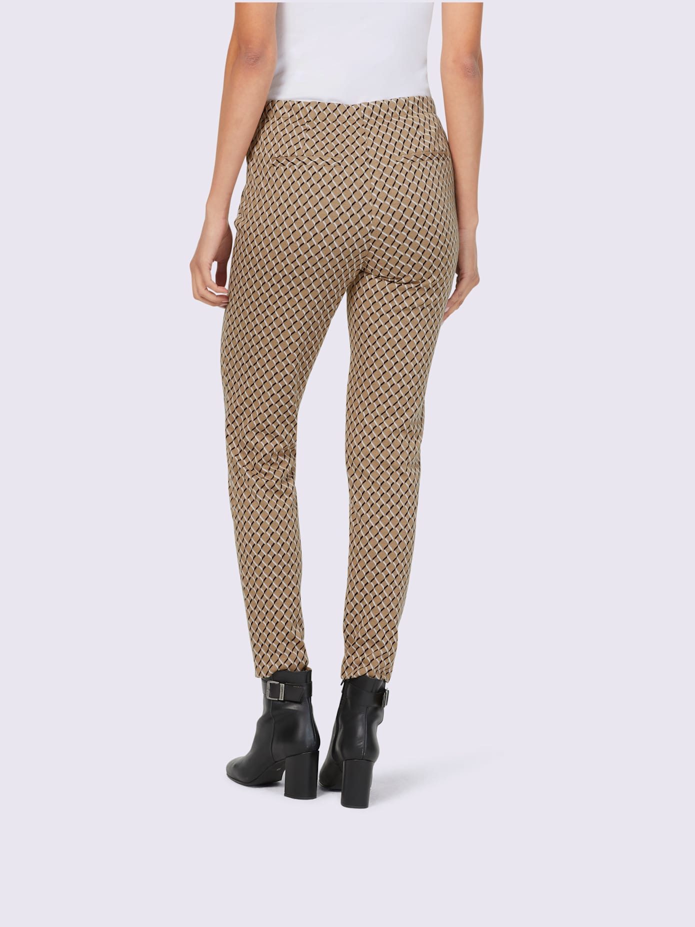 Pantalon en jersey jersey élastique et indéformable