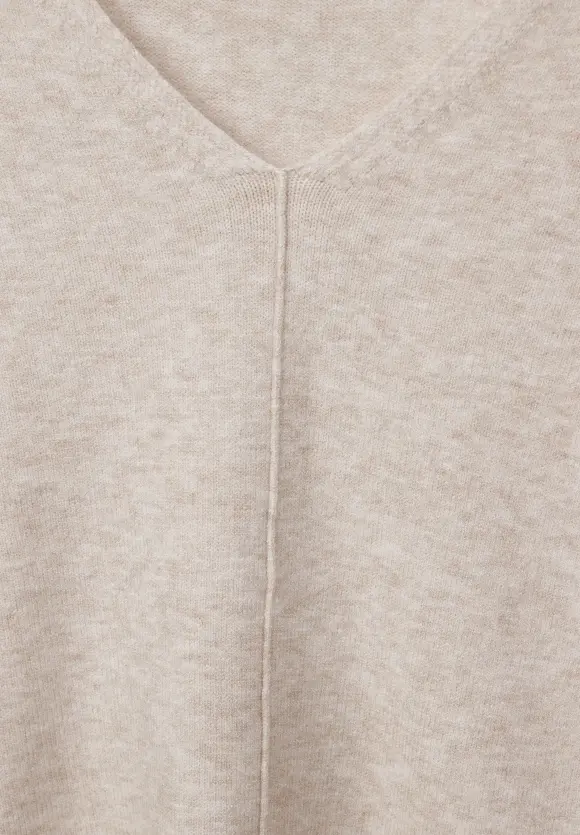 Cosy Strickpullover - golden sand melange