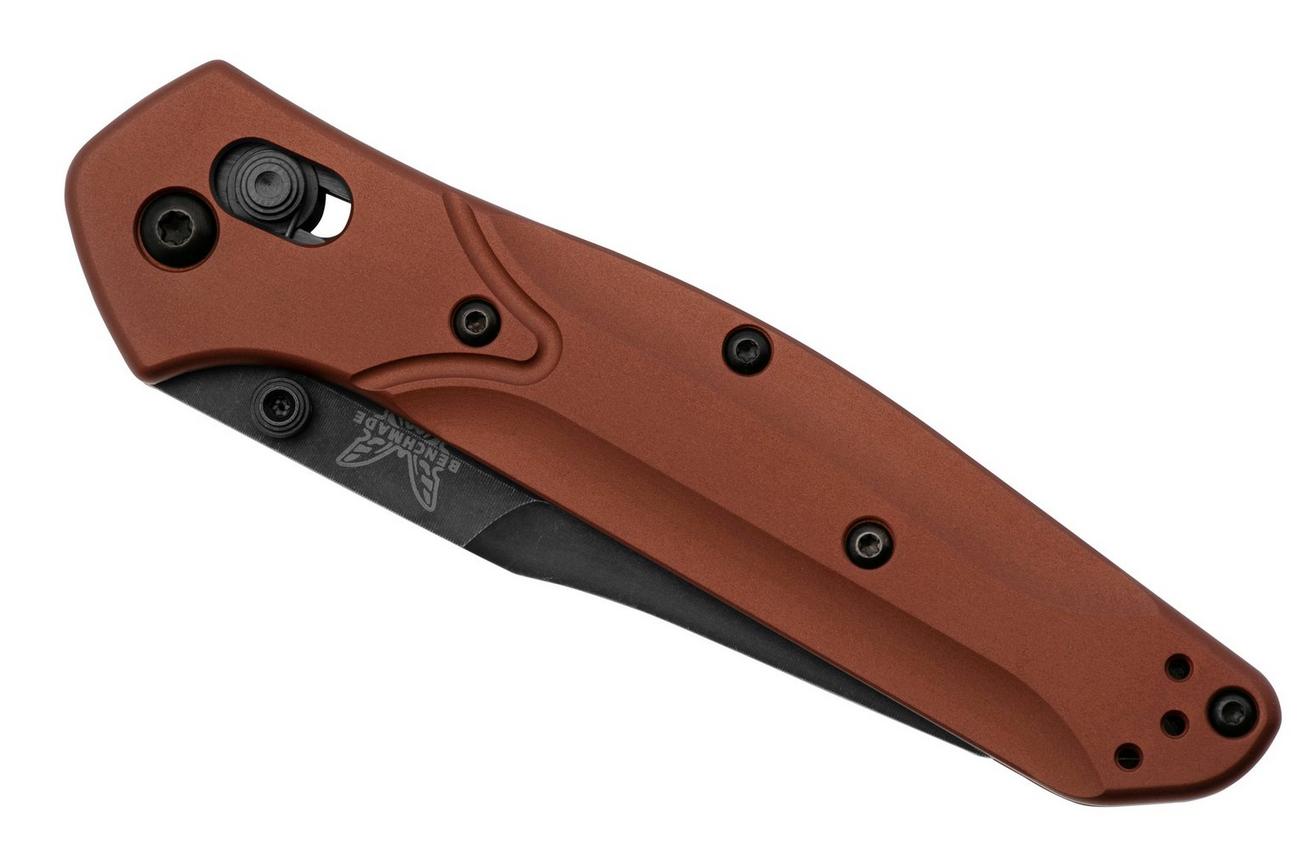 Benchmade 940BK-03 Osborne, DLC Battlewash CPM MagnaCut, Burnt Copper Aluminum zakmes, Warren Osborne design
