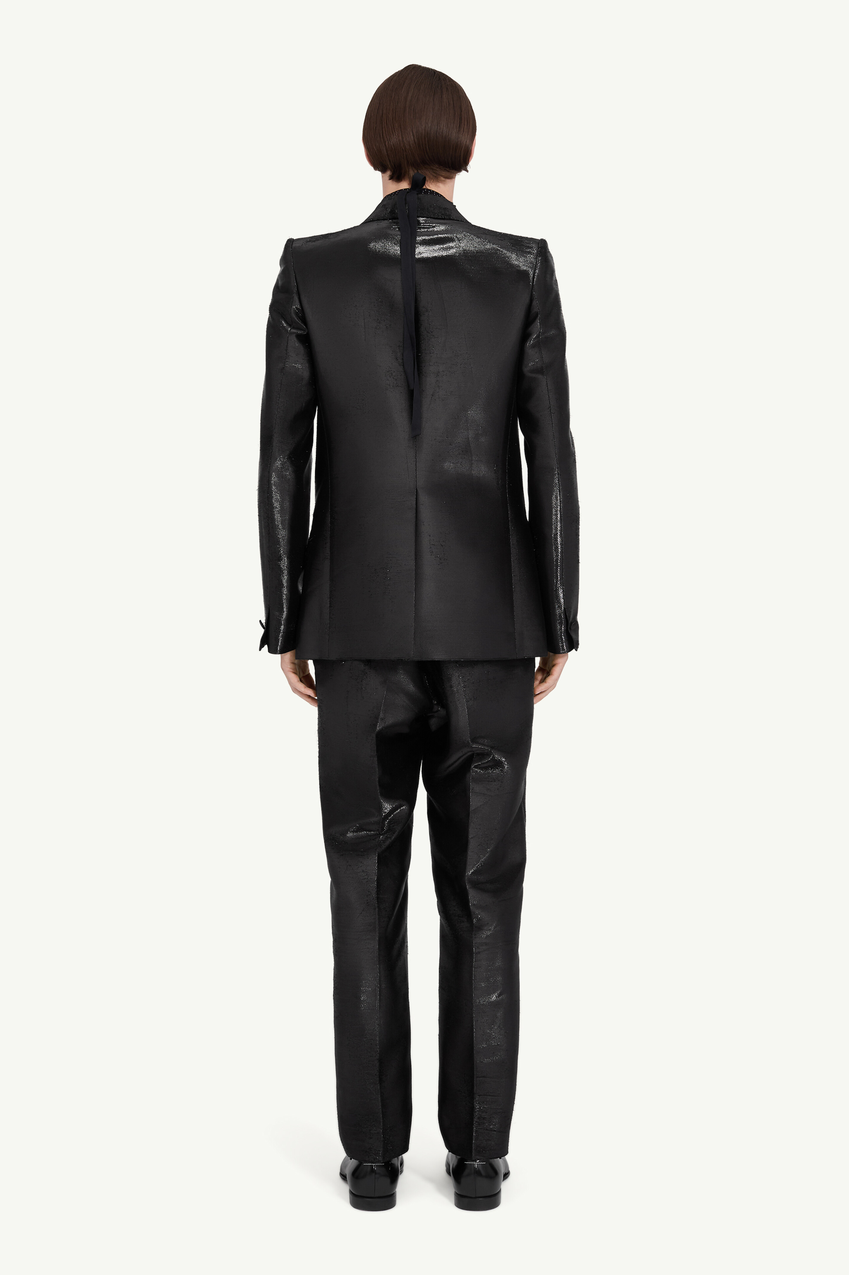 Pantalon en jacquard en coton pour homme | MM6 Noir