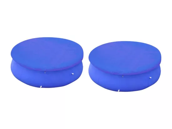 Couvertures de piscines rondes hors sol de 450-457 cm 2 pcs