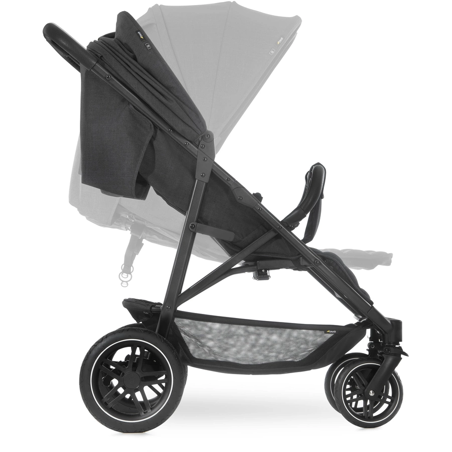 hauck Geschwisterwagen Uptown Duo Melange Black