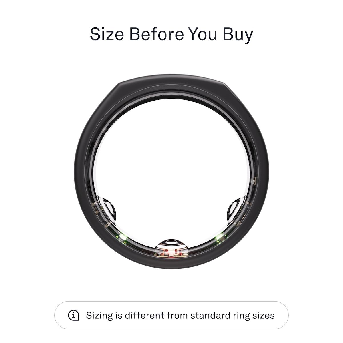 Oura-ring Gen3 Heritage smartring størrelse 6 (Stealth)