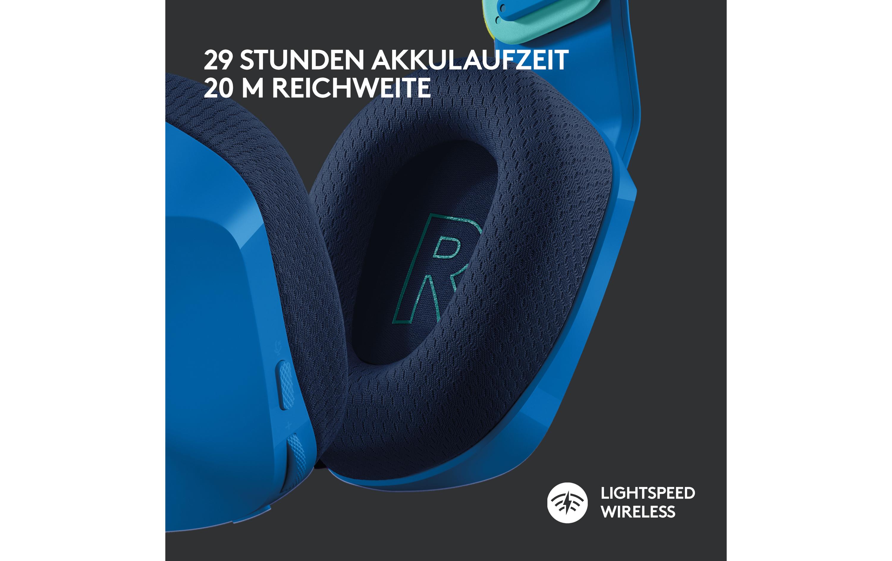 Headset G733 Lightspeed BlauWireless-Gaming-Headset mit DTS 7.1 Surround-Sound und RGB Beleuchtung