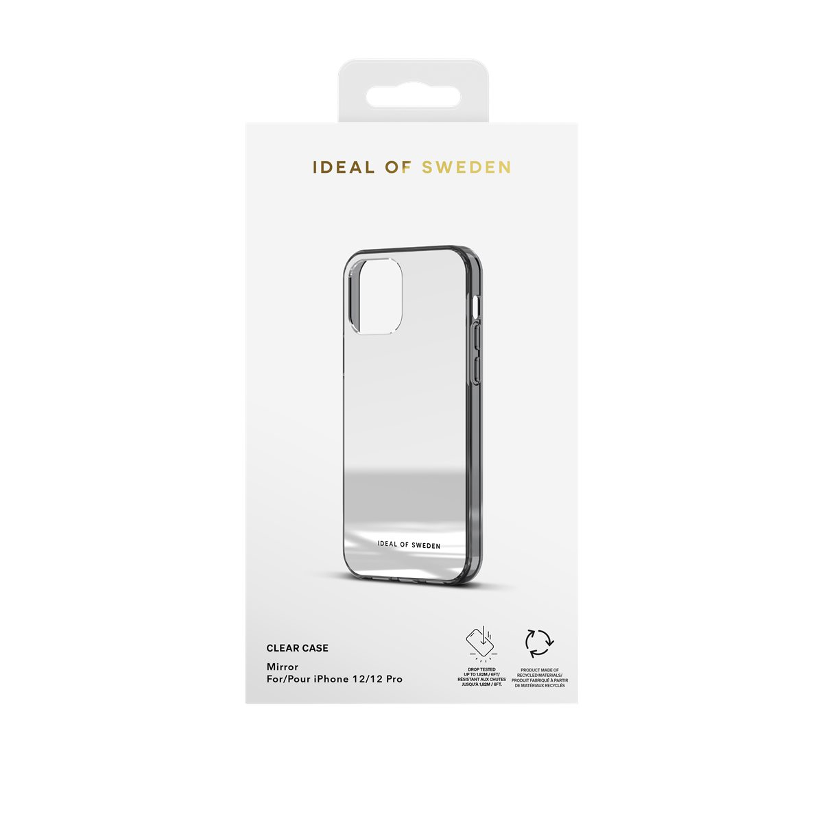iPhone 12 / iPhone 12 Pro Hardcase Hülle Mirror Case Recycled (IDCLCSS23-I2061-477) - Silber