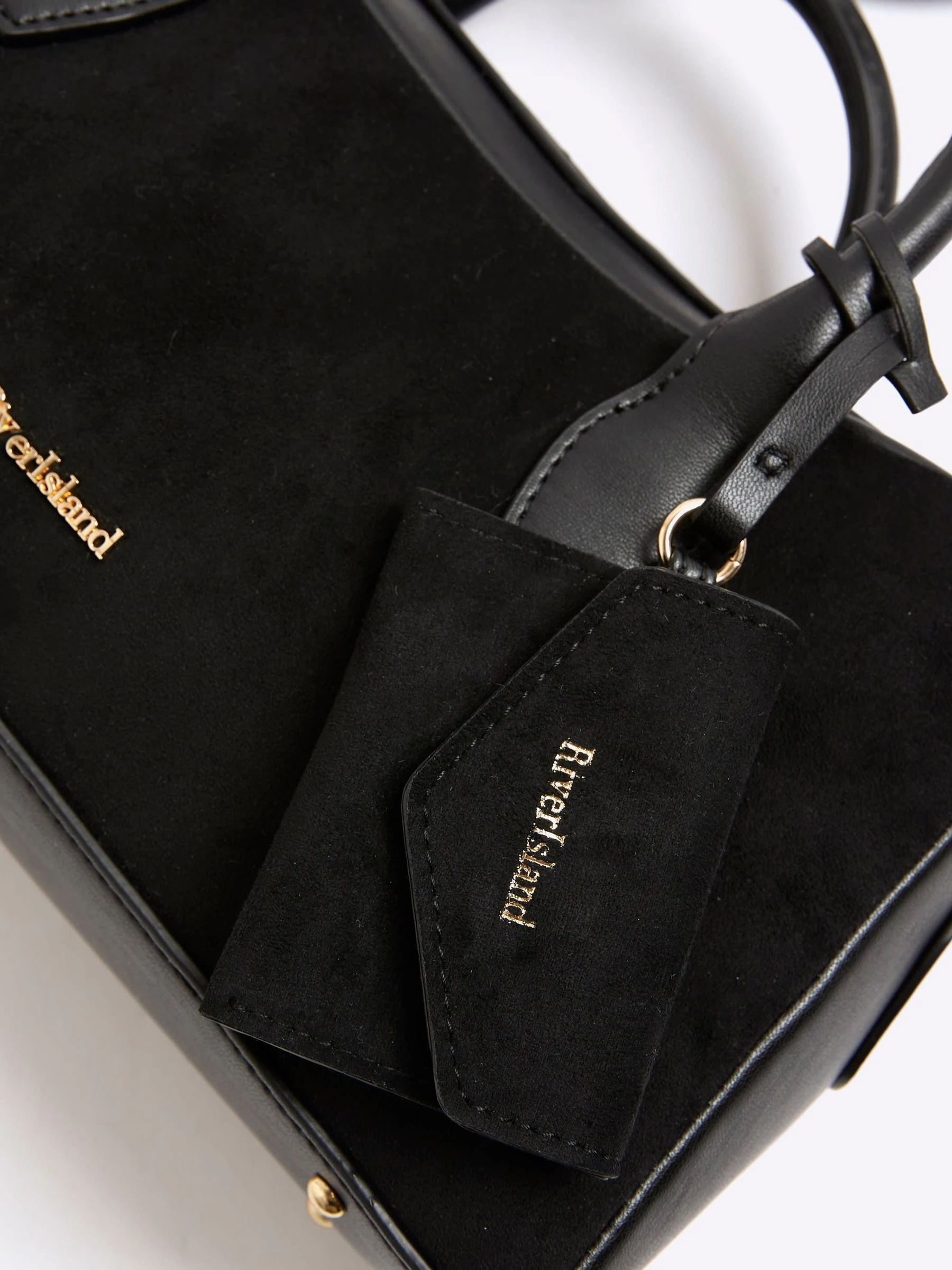 River Island gebogen bowler tas