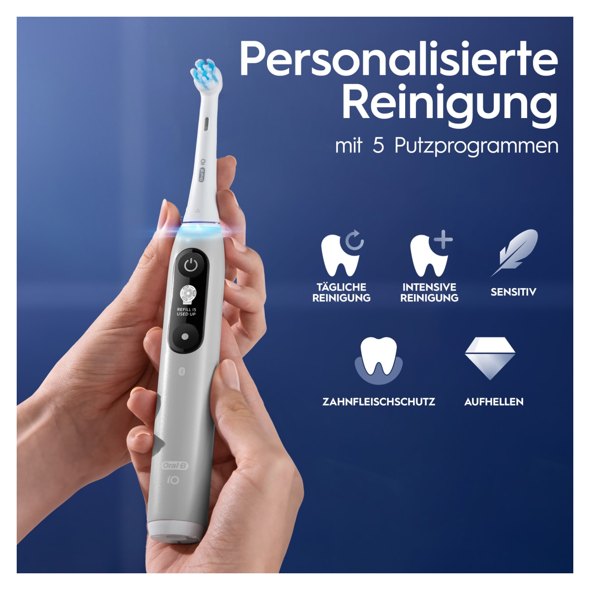 Oral-B iO Series 6 elektrische Zahnbürste Grey Opal JAS22
