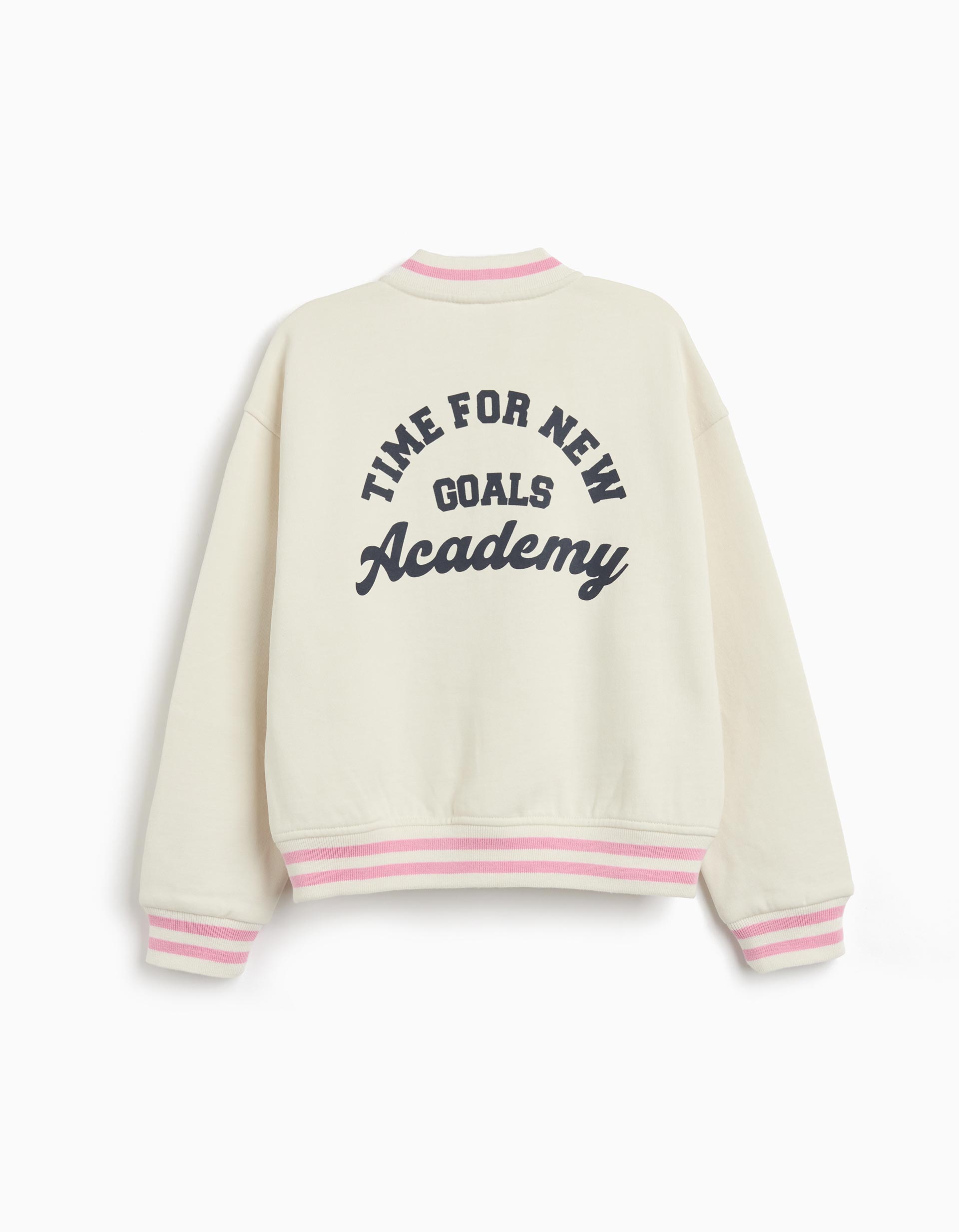 Casaco Bomber, Menina, Branco
