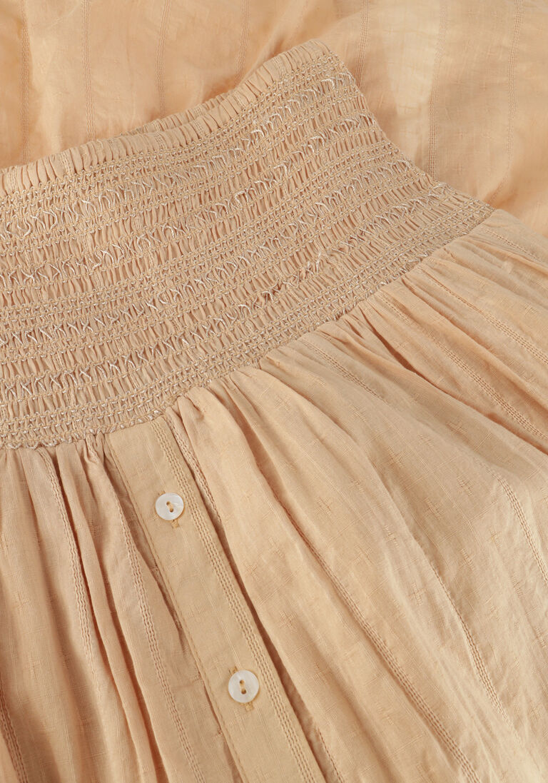 zand ruby tuesday maxirok sali long skirt with smock waistband and full placket