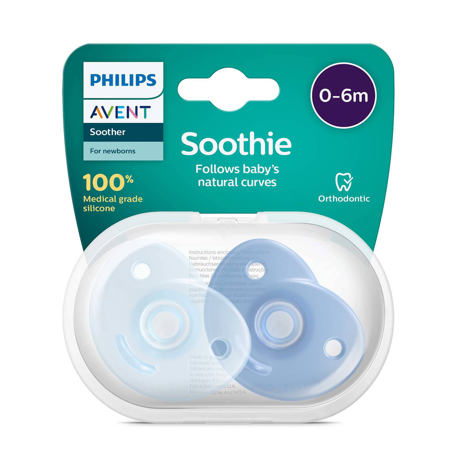 Philips AVENT fopspeen  0-6M SCF099/21 boy  (set van 2)