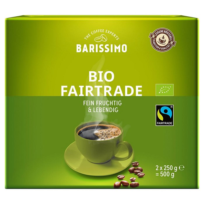 BARISSIMO Bio-Fairtrade Kaffee 2 x 250 g