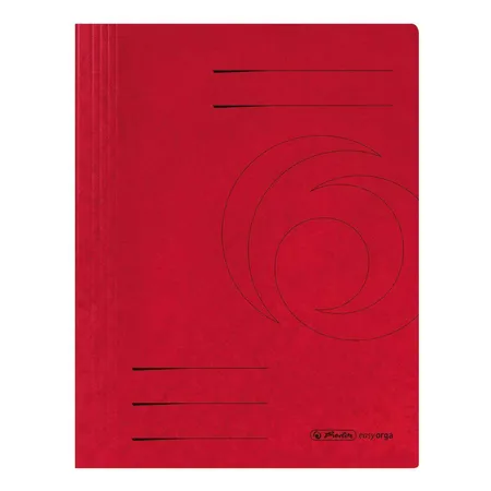 Herlitz Spiralhefter Pappe A4 rot