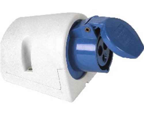 CEE Caravan wandcontactdoos PCE 16A IP44 3-polig blauw/grijs